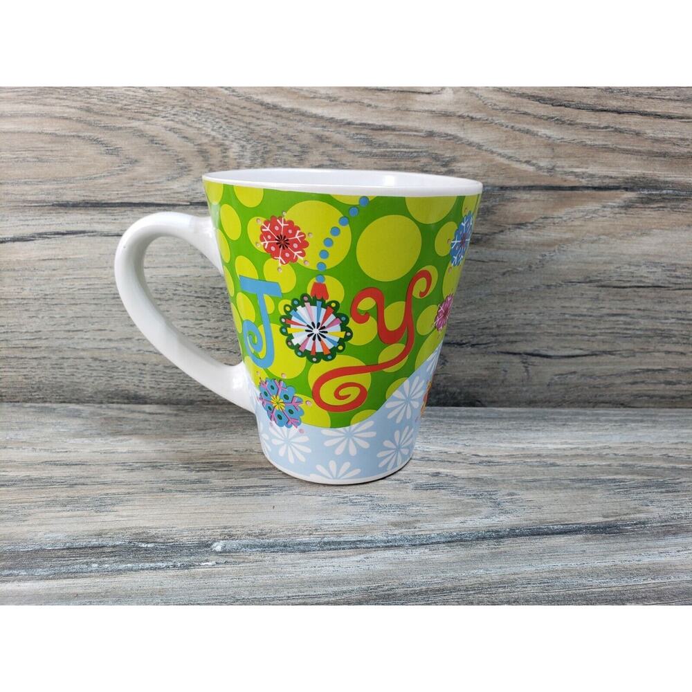 Coastal Cocktails Inc Joy Snowflakes Snowman Holiday Coffee Mug Cup